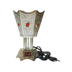 Crown Silver Electric Bakhoor Burner | 2 Free Bakhoors Included